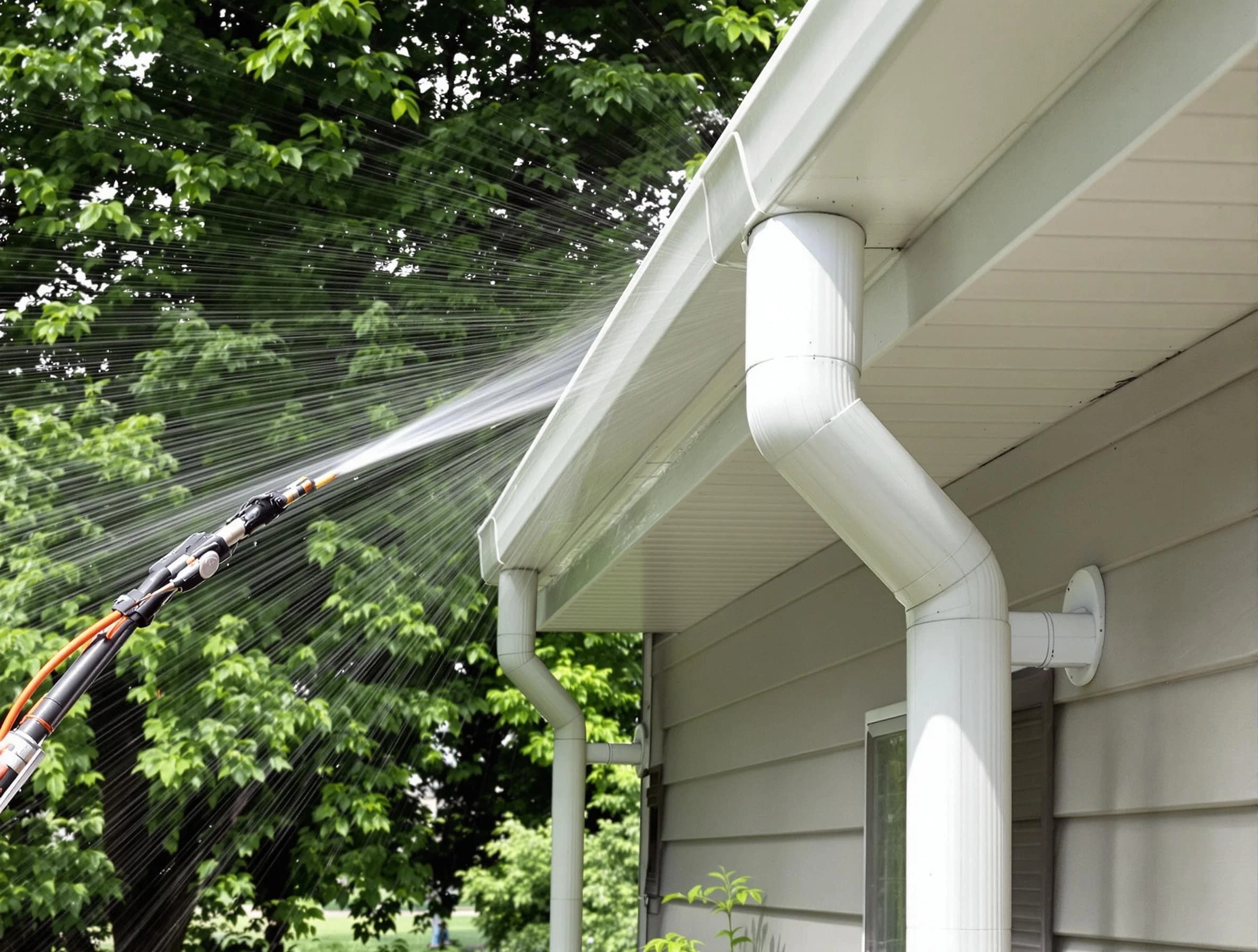 Cleared gutters by Parma Heights Roofing Company for a clean drainage system in Parma Heights, OH