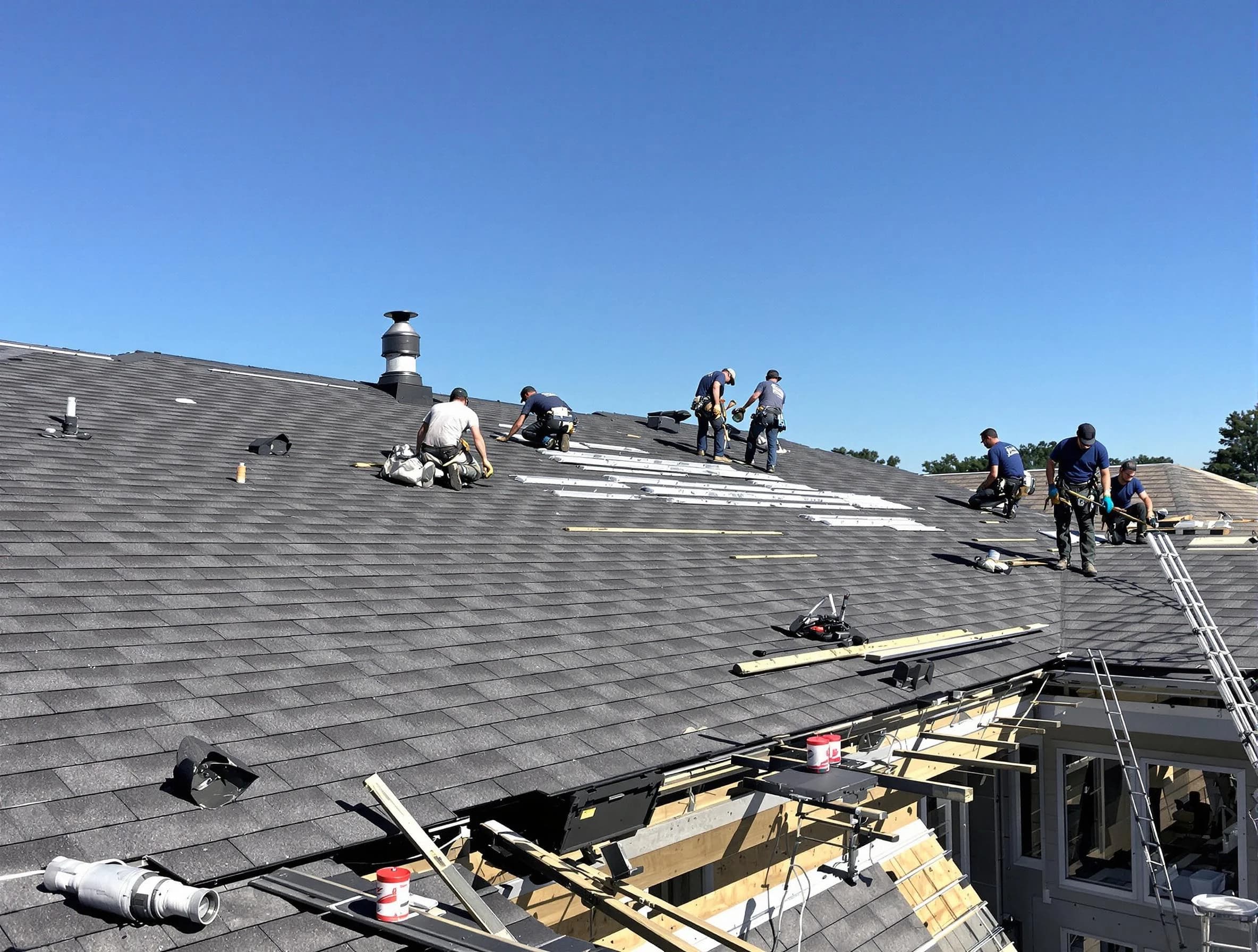 Parma Heights Roofing Company experts performing roof installation in Parma Heights, OH